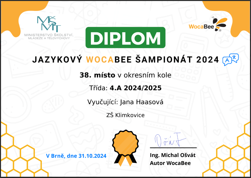 JAZYKOVÝ WOCABEE ŠAMPIONÁT